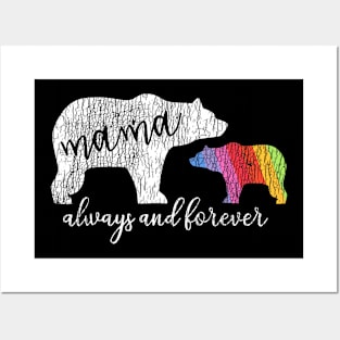 Mama Bear Always Love Support Pride LGBT Posters and Art